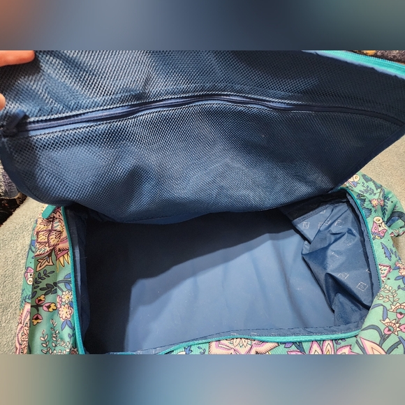 Vera Bradley Teal Floral Peacock Print Backpack main image 5